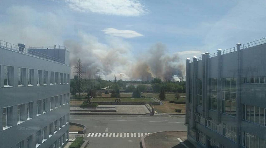 Пожежа у Чорнобилі, джерело фото: www.facebook.com/ukrainews